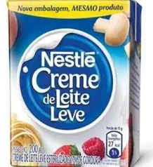 [Leve 4 pague 3] Creme de Leite, Nestlé, Tradicional, 200g | R$ 2,59