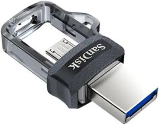 Pen Drive SanDisk Ultra Dual 128 GB Micro USB/USB 3.0 | R$130