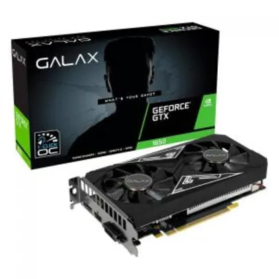 Placa de Vídeo Galax, GeForce, GTX 1650 EX PLUS, 4GB | R$1.019