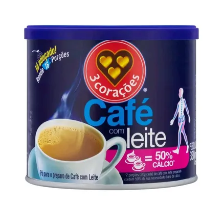 (CLIENTE OURO) Café com leite - Três Corações (330g) LEVE 4, PAGUE 3 / valor já calculado