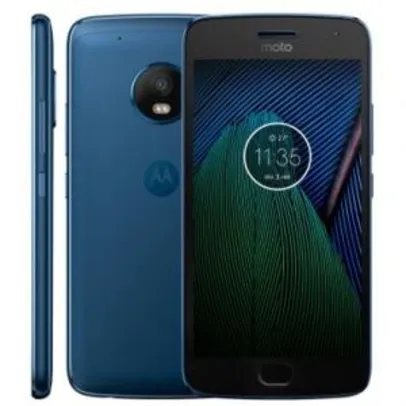 R$ 830,02​ - Smartphone Moto G5 Plus XT1683 Azul Safira - Dual Chip, 4G, Tela 5.2, Câmera 12MP Dual Pixel + Frontal 5MP, Octa Core 2.0Ghz, 32GB,2GB RAM,Android 7.0