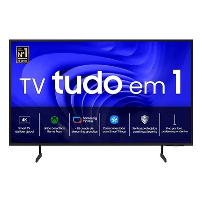 [App Members] Samsung Smart TV UHD 4K 43" DU7700 2024, Processador Crystal 4K, Gaming Hub, AI Energy Mode, Controle SolarCell, Alexa built in