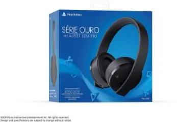 Headset Sem Fio Série Ouro - Preto - Playstation 4 | R$280