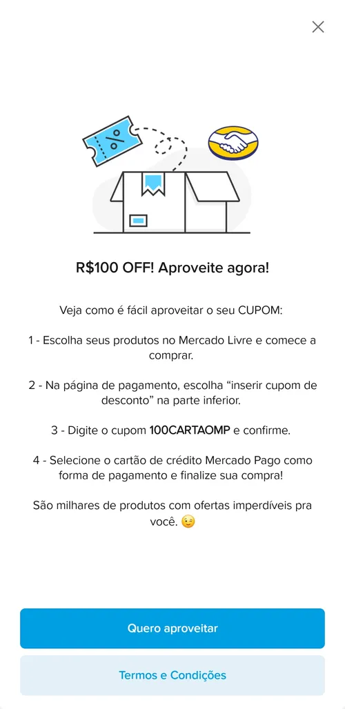 Imagem na descrição da promoção