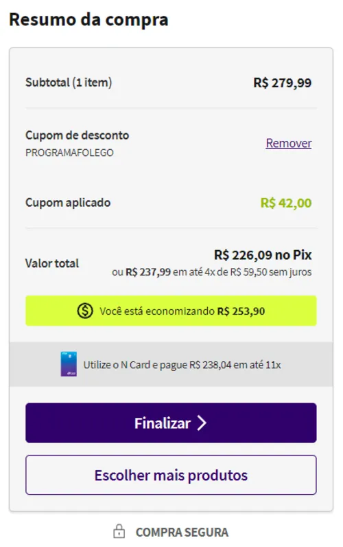 Imagem na descrição da promoção