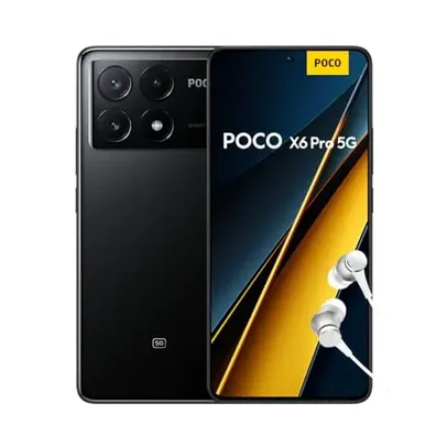 Smartphone Xiaomi POCO X6 Pro 5G 12GB+512GB NFC Dimensity 8300-Ultra 64MP triple camera 67W 120Hz AMOLED Global Version (Preto)