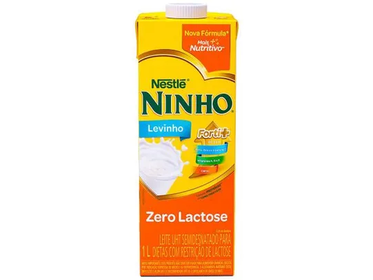 [Alguma regiões/APP/Leve 6 Pague 2] Leite Semidesnatado Ninho Zero Lactose 1 Litro | R$2