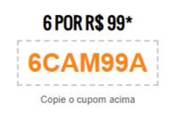 CAMISETAS 6 POR R$ 99