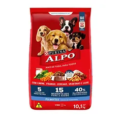 NESTLÉ PURINA ALPO Ração Seca para Cães Filhotes Receitas Caseiras Carne, Leite e Cereais 10,1kg