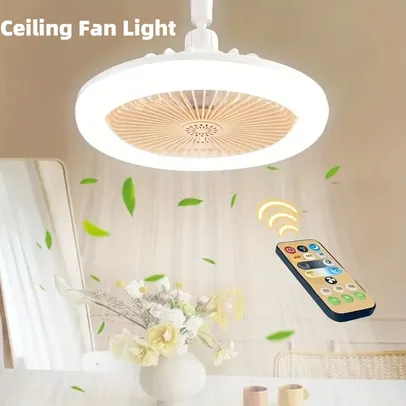 Lâmpada Led com Ventilador 3 Velocidades 