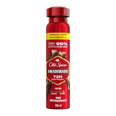 Desodorante Spray Antitranspirante Old Spice Lenha - 200ml