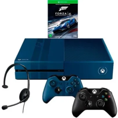 Console Xbox One 1TB Edição Limitada + Game Forza 6 (Via Dowloand) + Headset com Fio + 2 Controle Wireless