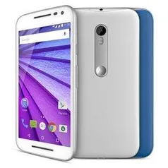 [Extra] Smartphone Moto G™ (3ª Geração) Colors XT1543 Branco com 16GB, Tela de 5'', Dual Chip, Android 5.1, 4G, Câmera 13MP e Processador Quad-Core de 1.4 GHz por R$ 799