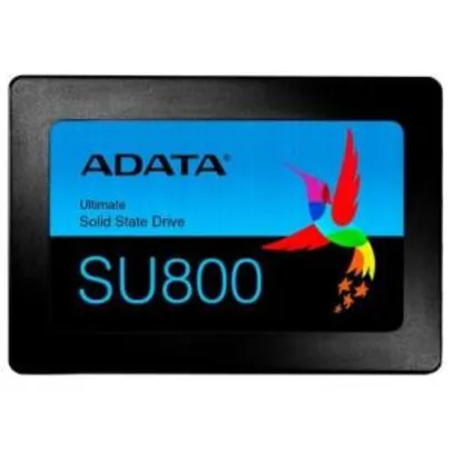 SSD Adata Ultimate SU800 512GB, SATA, Leituras: 550MB/s e Gravações: 500MB/s - R$430