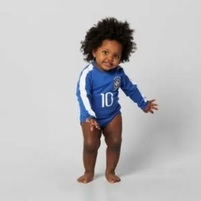 [Netshoes] Body infantil da Seleção Brasileira por R$38