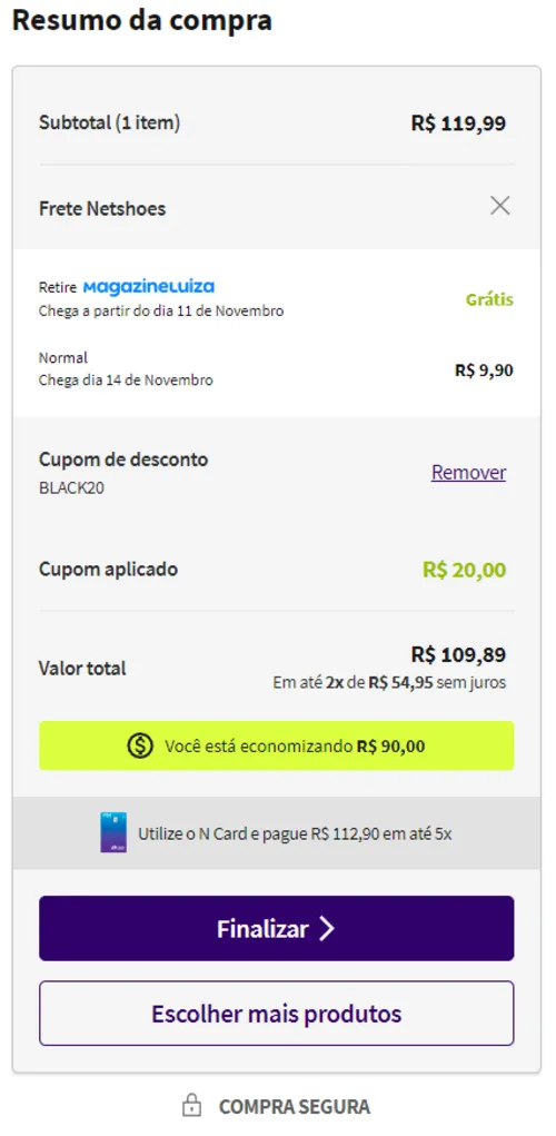 Imagem na descrição da promoção