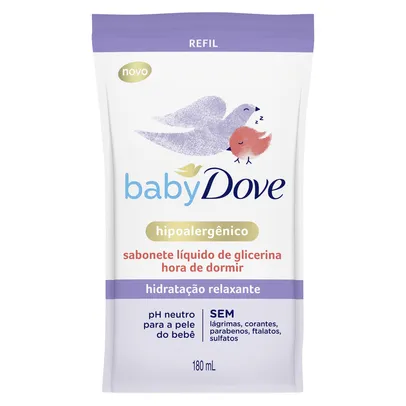 Dove Baby Sabonete Liquido Hora De Dormir Hipoalergenico Hidrataçao Relaxante 180ml