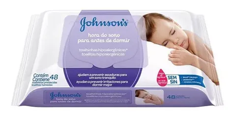 Lenços Umedecidos Johnsons Baby Hora Do Sono C/48 Unidades