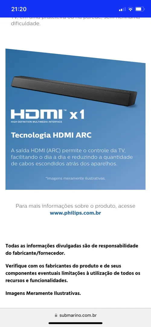 Imagem na descrição da promoção