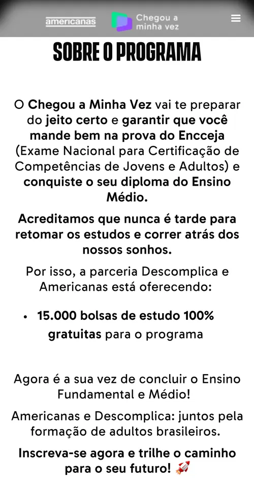 Imagem na descrição da promoção