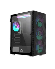 Gabinete Gamer Montech x3 MESH, Mid Tower, Black, ATX, 6 Fans, Vidro Temperado