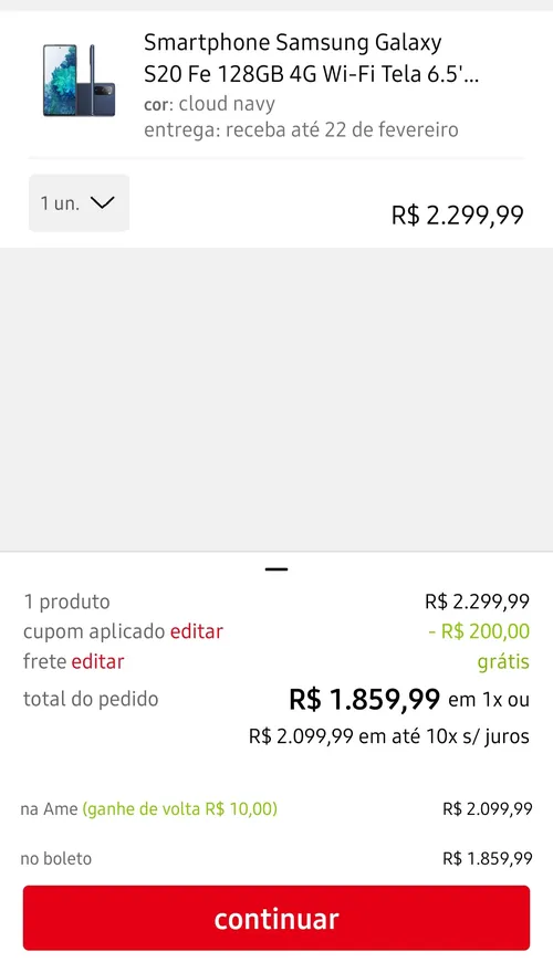 Imagem na descrição da promoção