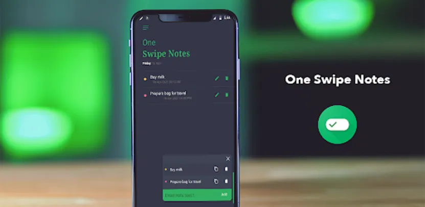 [App p/ Android] One Swipe Notes - Floating Notes - Gesture Notes | 100%OFF