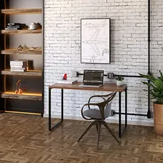 Mesa para Escritório Office Estilo Industrial 1,20m - Preta