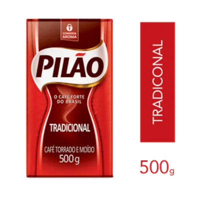 R$ 16 café Pilão 500g nas próximas 6 horas