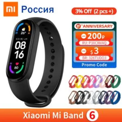 Smart band Xiaomi Mi Band 6 | R$171