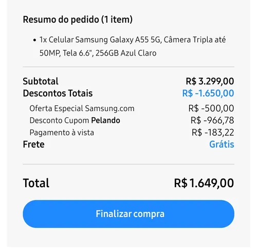 Imagem na descrição da promoção