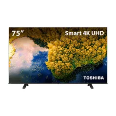 Smart TV DLED 75&apos;&apos; 4K Toshiba 75C350LS VIDAA 3 HDMI 2 USB Wi-Fi - TB009M