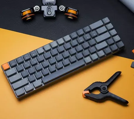 Teclado Mecânico Keychron K7 G ultra-fino Fem fio Low profile 