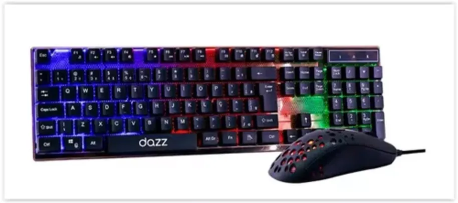 Combo Mouse e Teclado Dazz Diamond Dust 62000098 - Preto