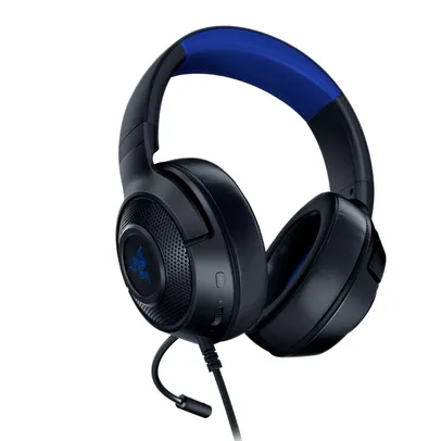 Headset Gamer Razer Kraken X, P2, Drivers 40mm, Console Black/Blue - RZ04-02890200-R3U1