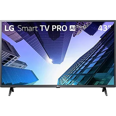 Smart TV LED PRO 43" Full HD HDR LG 43LM631C0SB, ThinQ AI, 3 HDMI, 2 USB, Wi-Fi, Conversor Digital