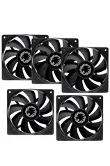 5 unidades - Fan Cooler Preto Gamemax 12wfbk | R$50