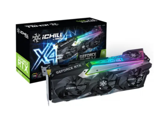 Placa de Vídeo Inno3D RTX 3070 iChill X4, LHR, 8GB, GDDR6, DLSS, Ray Tracing, C30704-08D6X-1710VA35H