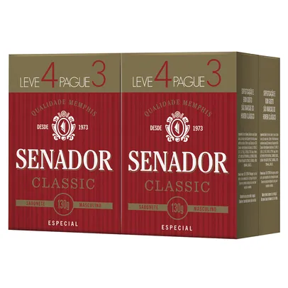 Sabonete Senador Classic Leve 4 Pague 3