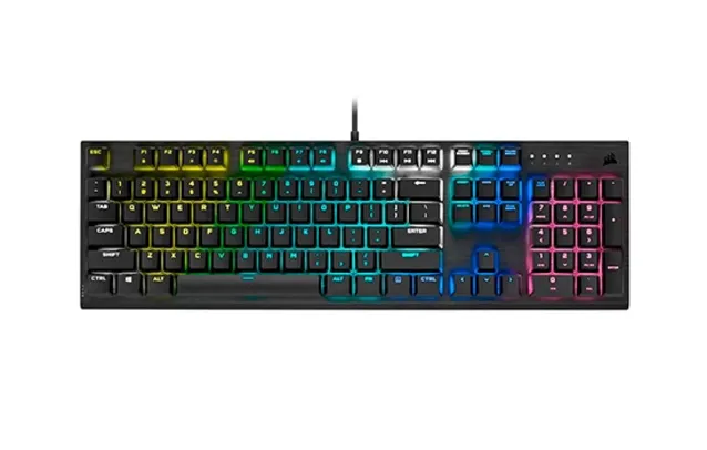 Teclado Gamer Mecânico Corsair K60 Pro RGB, Switch Cherry Viola, Black, ABNT, CH-910D019-BR