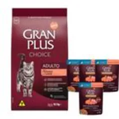 Ração Gran Plus Gatos Choice Frango E Carne 10,1Kg + Sachês