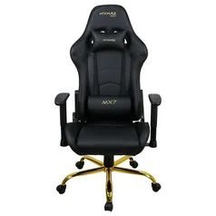 Cadeira Gamer Mymax MX7, Até 150KG, Giratória - Preto