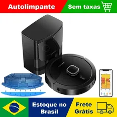 Robô Aspirador Liectroux G7 Aspira Passa Pano Base Autolimpante Controle via Aplicativo Navegação a Laser Armazena Mapas