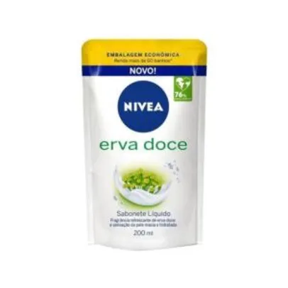 Sabonete Líquido Nivea Erva Doce Refil - 200ml | R$3,90