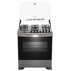 Fogão Brastemp 6 Bocas Clean BF076CR com Forno Smart Clean, Botões Removíveis e Acendimento Automático - Inox - Bivolt - R$1648