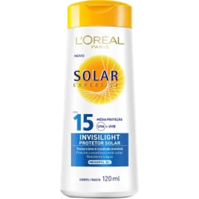 Protetor Solar L'Oréal Paris Expertise Invisilight FPS 15 120ml R$9,99