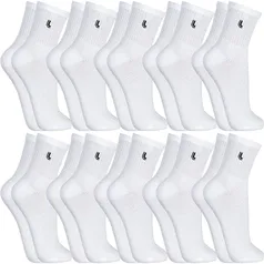 Kit 10 Pares Meias Lupo Cano Médio Alto Meia Masculina Algodão Original 3245