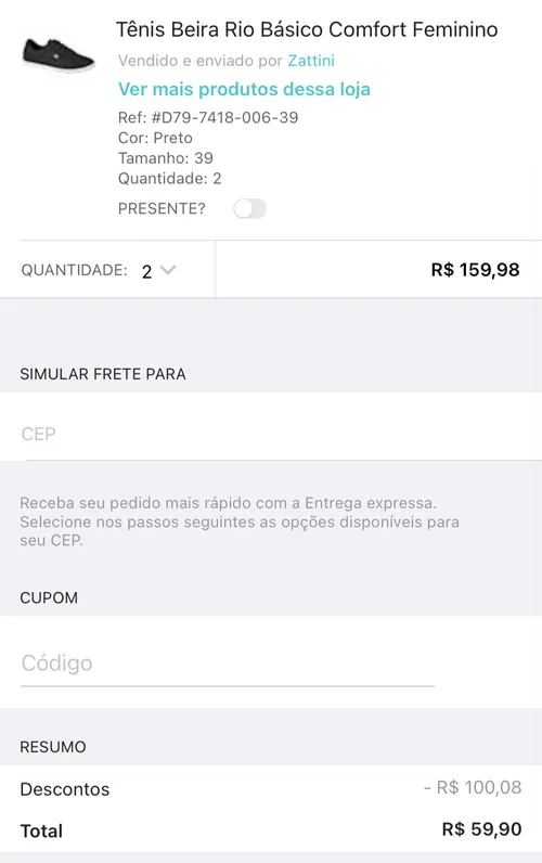 Imagem na descrição da promoção