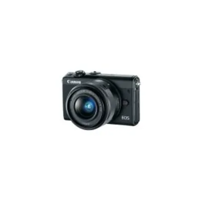 Câmera Digital Canon EOS M100 Mirrorless com Lente 15-45mm (Preto) | R$ 4.199