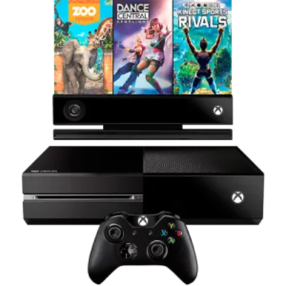 Xbox One + Kinect + Controle + 3 Jogos - R$1.505
